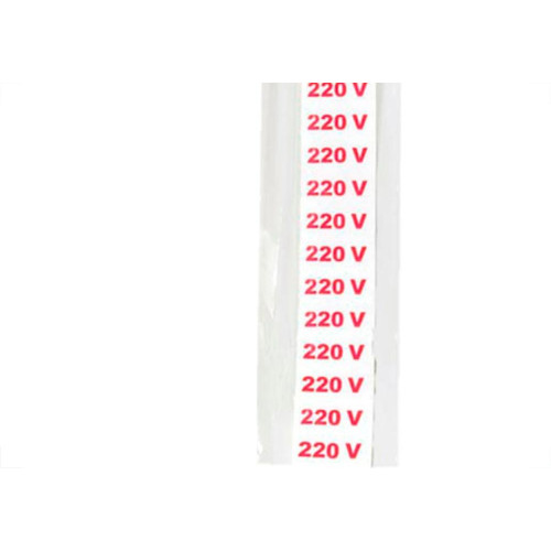 Placa Sinalizacao 1,5X 4 - 220V C/16 - Kit C/5 CA