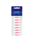 Placa Sinalizacao 1,5X 4 - 220V C/16 - Kit C/5 CA