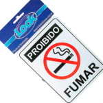 Placa Sinalizacao 15X20 Proibido Fumar - Kit C/5 CA