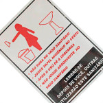 Placa Sinalizacao 15X20 San.Educativo F - Kit C/5 CA