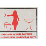 Placa Sinalizacao 15X20 San.Educativo F - Kit C/5 CA