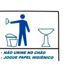 Placa Sinalizacao 15X20 San.Educativo M - Kit C/5 CA