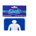 Placa Sinalizacao 15X20 Sanit.Masculino - Kit C/5 CA