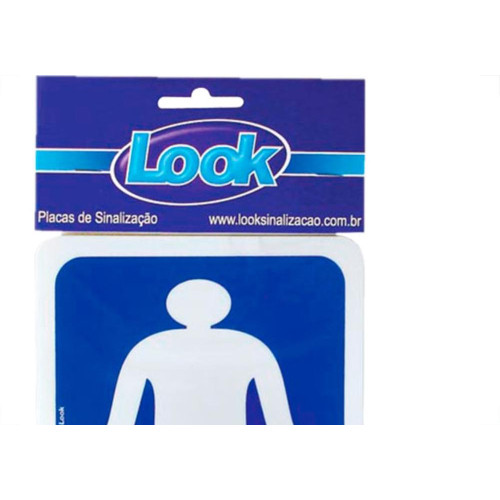 Placa Sinalizacao 15X20 Sanit.Masculino - Kit C/5 CA