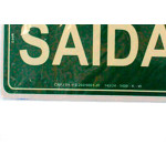Placa Sinal.15X25 Lum.Saida - Kit C/5 CA