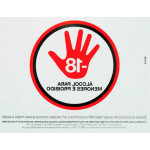 Placa Sinalizacao 20X25 Proi.Alcool -18 - Kit C/5 CA