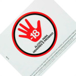 Placa Sinalizacao 20X25 Proi.Alcool -18 - Kit C/5 CA