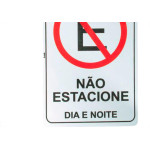 Placa Sinalizacao 20X30 Nao Estacione - Kit C/5 CA