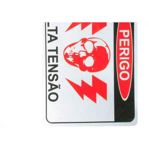 Placa Sinalizacao 20X30 Per.Alta Tensao - Kit C/5 CA