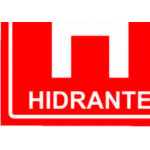 Placa Sinal.20X20 Lum.Hidrante - Kit C/5 CA
