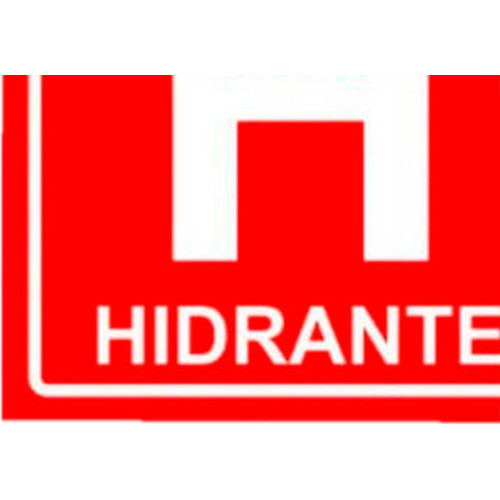 Placa Sinal.20X20 Lum.Hidrante - Kit C/5 CA