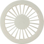 Grelha Plast.Redonda Bco 100 Luconi - Kit C/10 PC