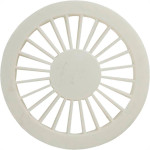Grelha Plast.Redonda Bco 100 Luconi - Kit C/10 PC