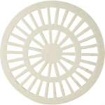 Grelha Plast.Redonda Bco 150 Luconi - Kit C/10 PC