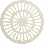 Grelha Plast.Redonda Bco 150 Luconi - Kit C/10 PC