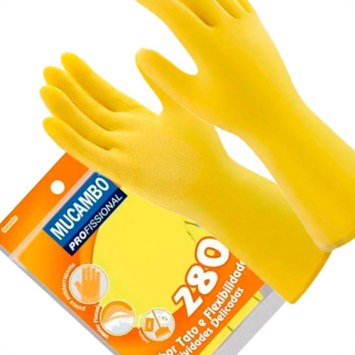 Luva Mucambo Forrada Amarela .G