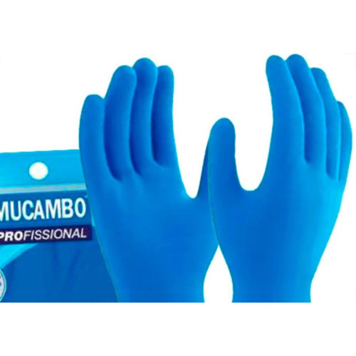Luva Mucambo Lisa Azul  M