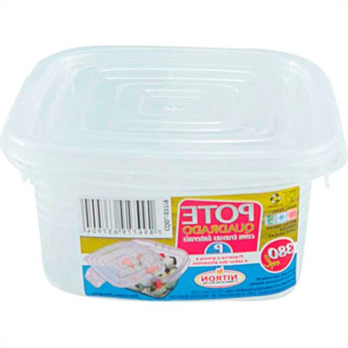 Pote Quad.C/Travas Peq.360Ml 037/9