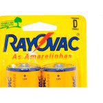 Pilha Rayovac Amarela. Grande C/2