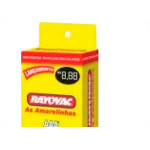 Pilha Rayovac Amarela.Pal.Tubo C/40