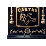 Caixa Carta Pvc Real Pto/Ouro - 26P