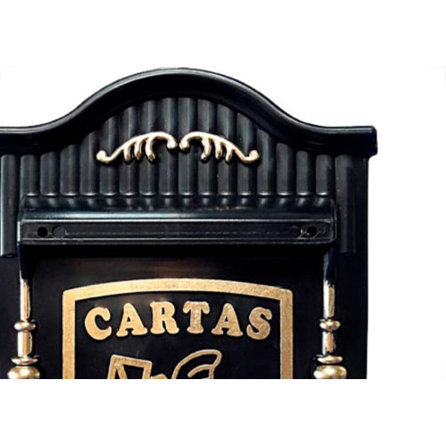 Caixa Carta Pvc Real Pto/Ouro - 26P