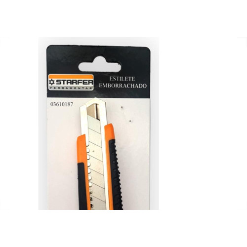 Estilete Emborrachado Starfer C/3 Laminas