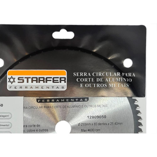 Serra Widea Starfer Aluminio 250X80D