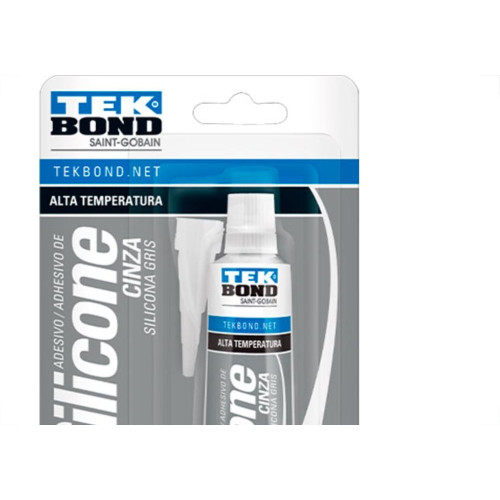 Silicone Alta Tp.Cinza Tek 50G Blis