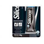 Silicone Alta Tp.Preto Tek 50G Blis