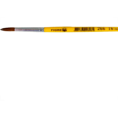 Pincel Tigre Redondo Ref: 266 X 16 - Kit C/12 PC