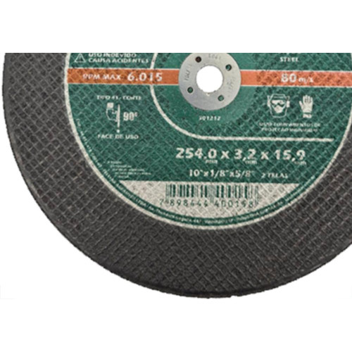 Disco Telstar Corte Ferro C 10X5/8 - Kit C/5 PC