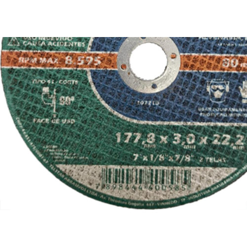 Disco Telstar Corte Refr. 2 Telas 7 - Kit C/10 PC