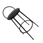 Banqueta C/Encosto 70Cm Preto