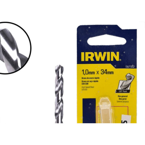 Broca Aco Rapido Irwin 1,0Mm - Kit C/10 PC