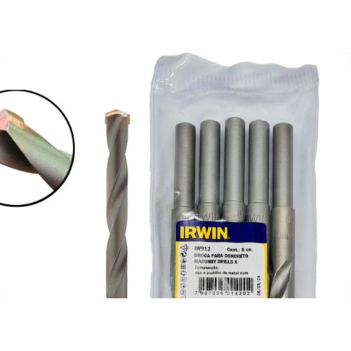 Broca Widea Irwin H 12Mm - Kit C/5 PC