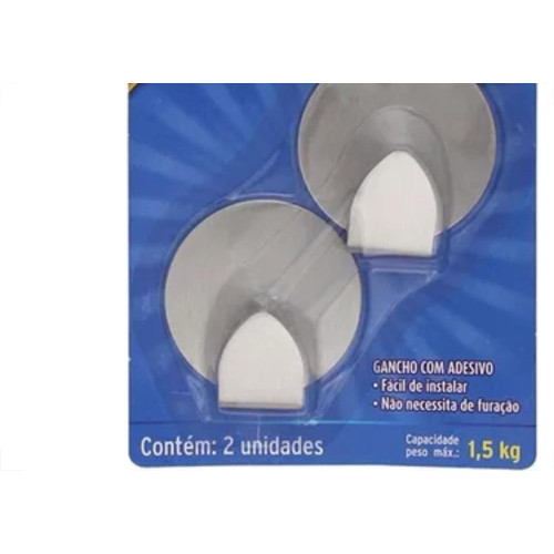 Gancho Aco Inox C/Adesivo West 1,5K