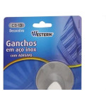 Gancho Aco Inox C/Adesivo West 1,5K