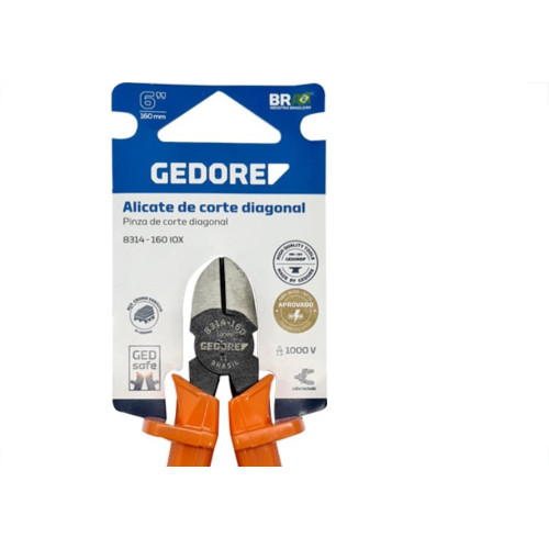Alicate Corte Lateral Pvc 6 Gedore 8314