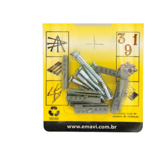 Cartela Emavi Parafuso C/Bucha 05 C/09