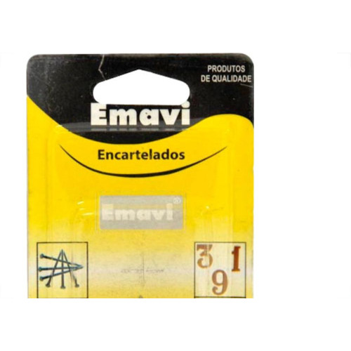Cartela Emavi Prego Pol.C/Cabeça 10X10 30Gr