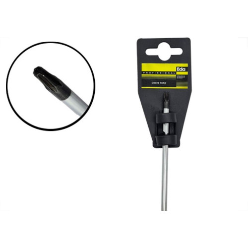 Chave Torx Eda Fenda T20 - 8Jn