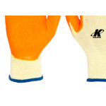 Luva Malha Emborr.Orangeflex 08=M