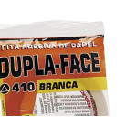 Kit C/2 - Fita Dupla Face Papel Branco Adelbras 12X30M