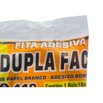 Fita Dupla Face Pap.Bco Adelbras 18X30M - Kit C/4 RL