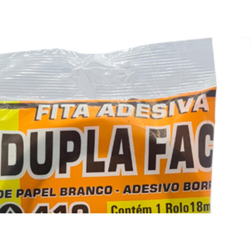 Fita Dupla Face Pap.Bco Adelbras 18X30M - Kit C/4 RL