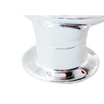Puxador Oval 038Mm (610) Prata - Kit C/6 PC