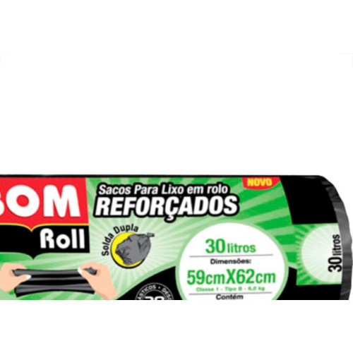 Saco P/Lixo Bom Rl.Ref. 30L C/20-36