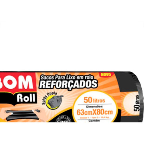 Saco P/Lixo Bom Rl.Ref. 50L C/20-37