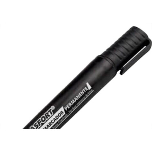 Caneta P/Marcacao Brasfort Gros.Preto 7858 - Kit C/12 PC